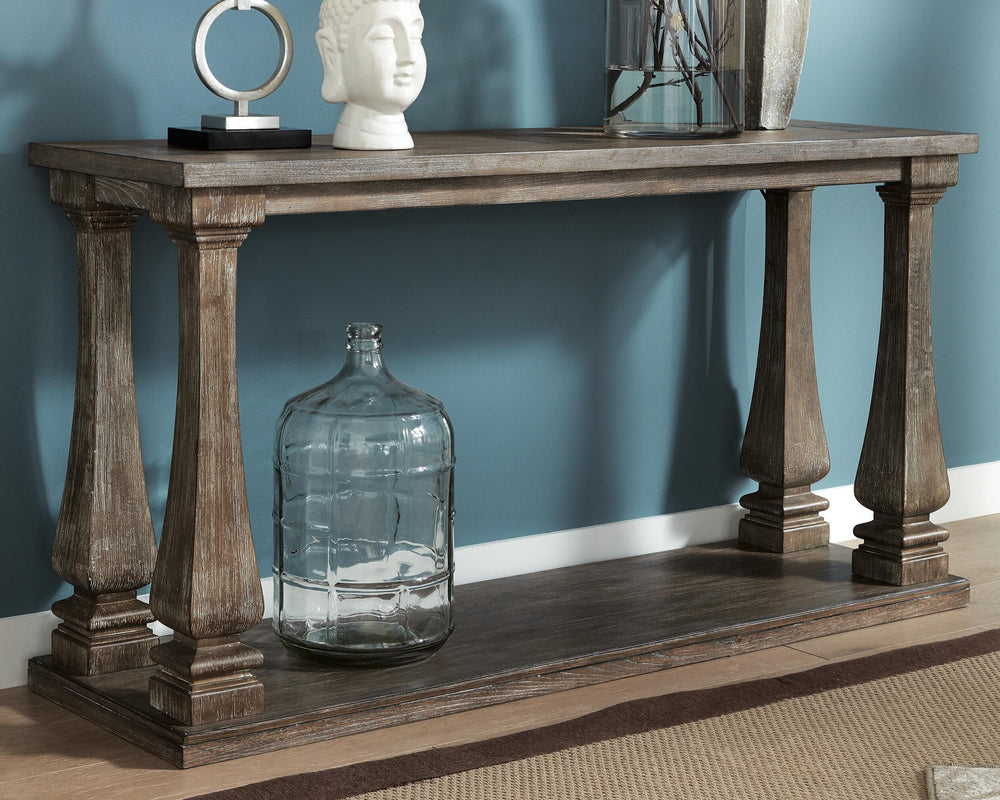 Johnelle Sofa Table - Gray (2)