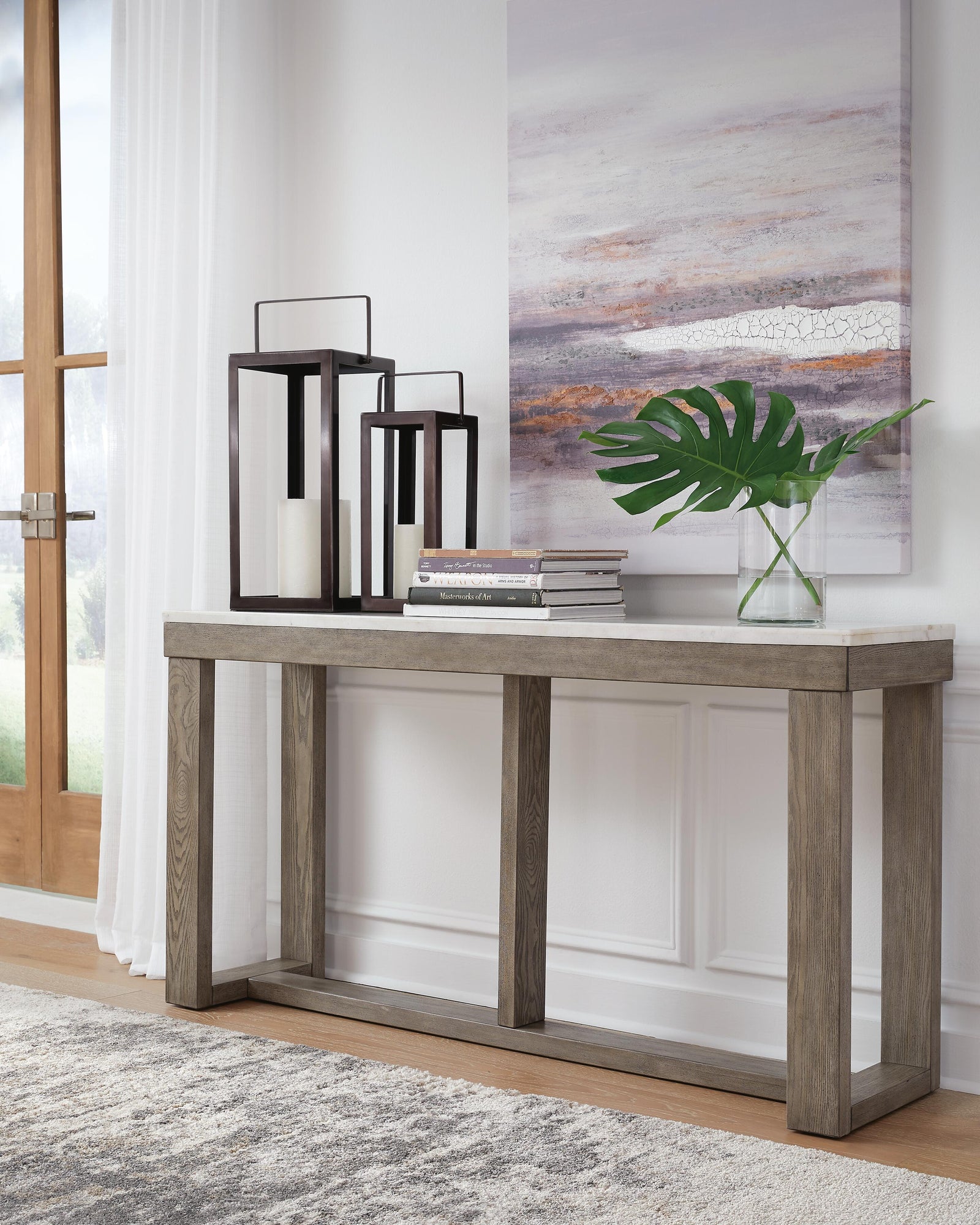 Loyaska Sofa Table - Dark Brown (2)