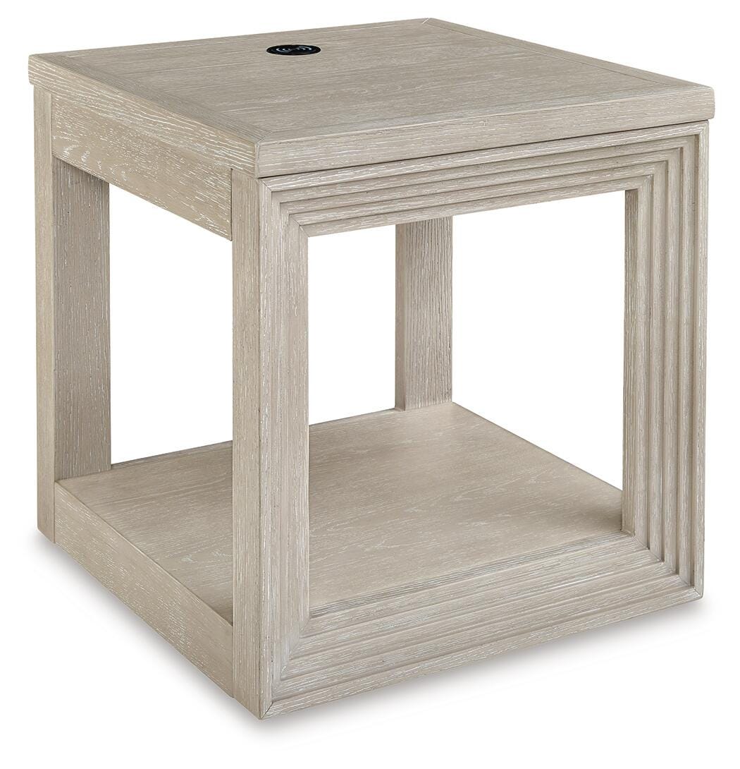 Marxhart End Table - Beige (1)