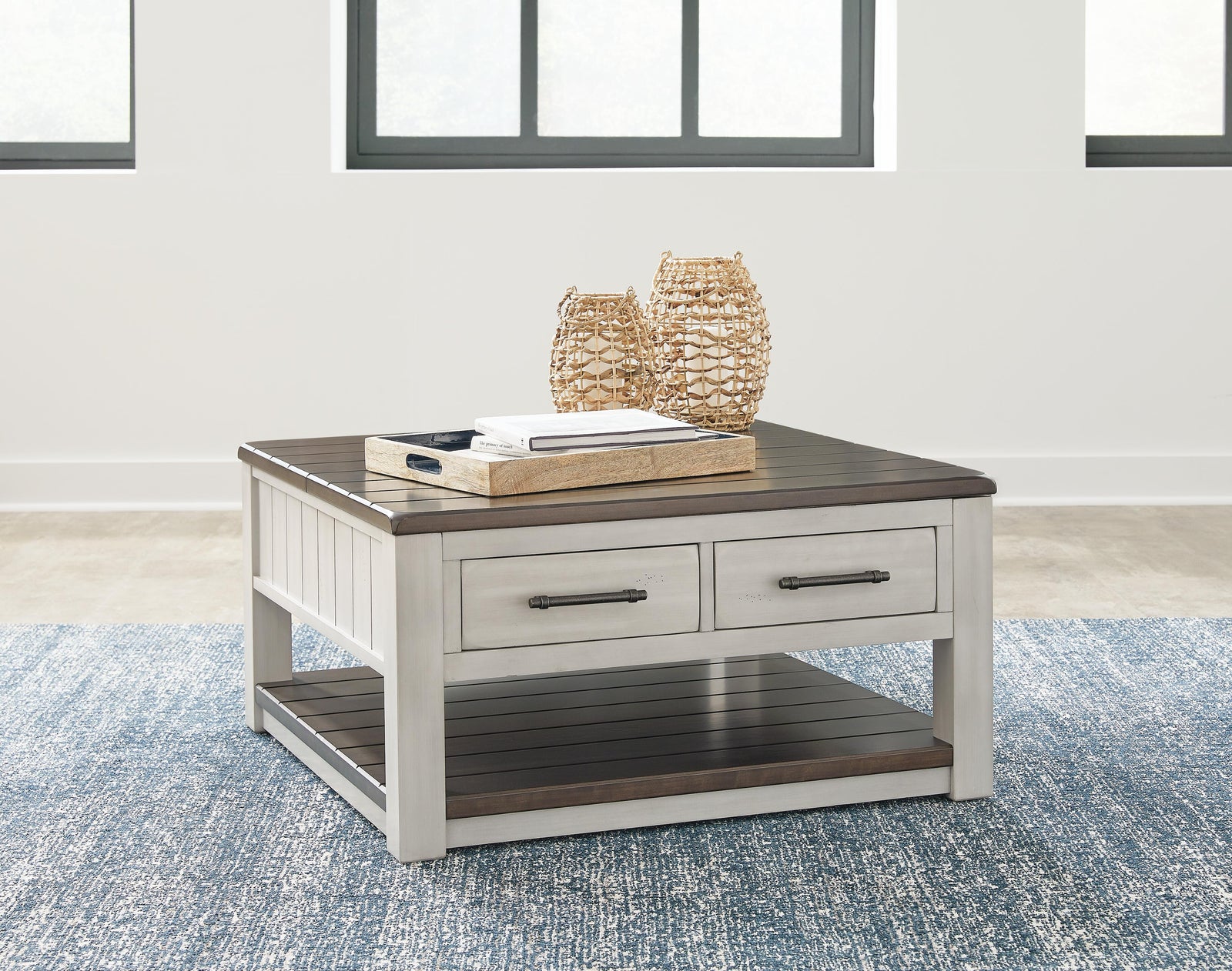Darborn Lift-Top Coffee Table - Dark Gray (2)