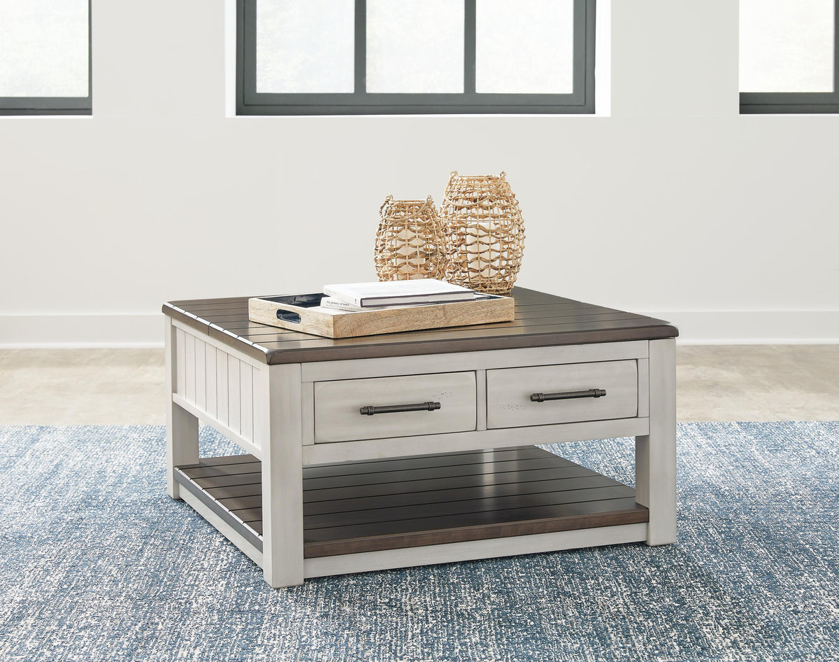 Darborn Lift-Top Coffee Table - Dark Gray (2)