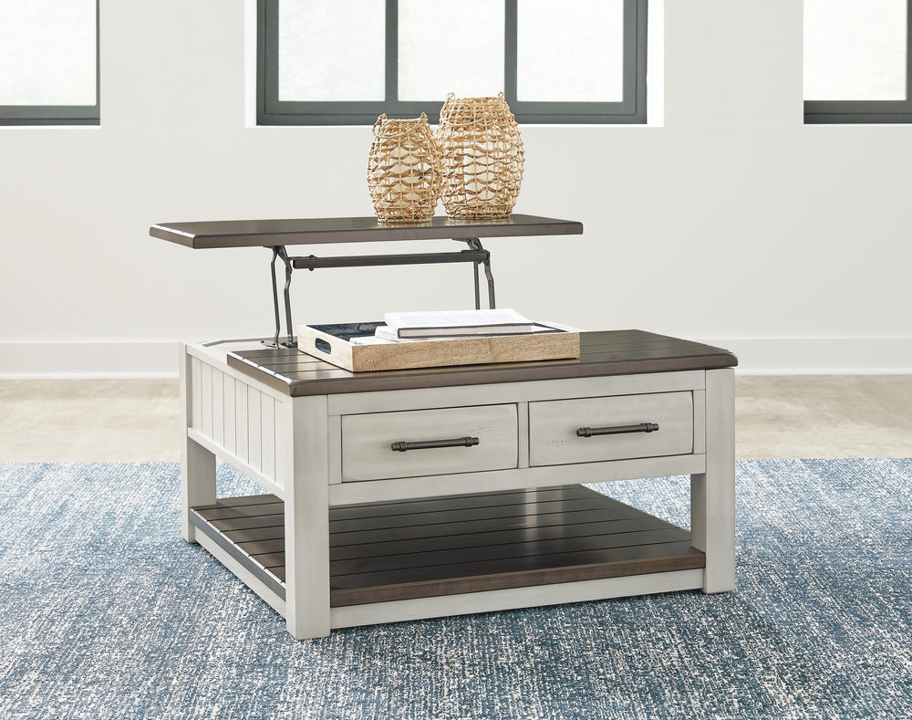 Darborn Lift-Top Coffee Table - Dark Gray (7)