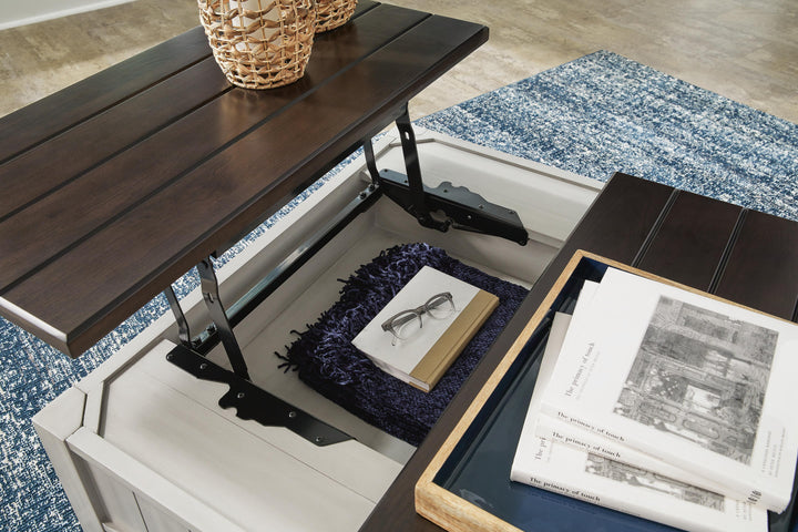 Darborn Lift-Top Coffee Table - Dark Gray (8)