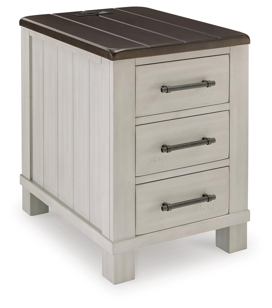 Darborn Chairside End Table - Dark Gray (1)