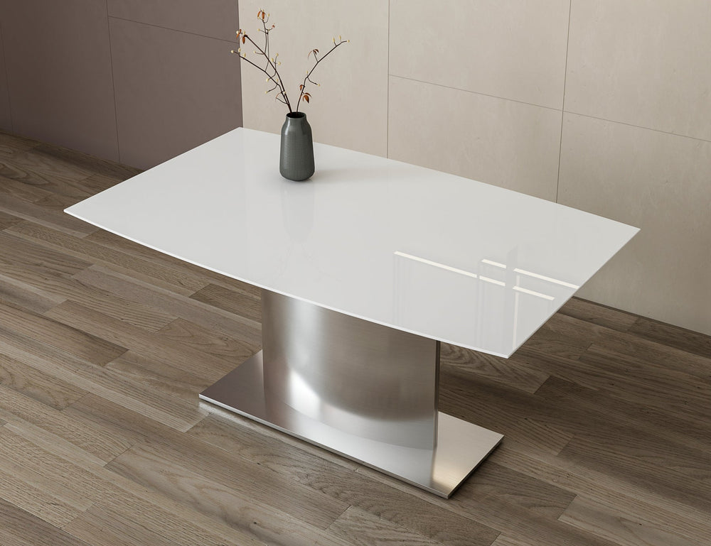 Marble Dining Table with Stainless Steel Base - alternate view 8