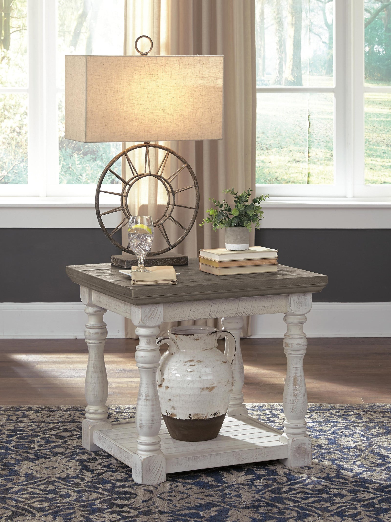 Havalance End Table - Dark Gray (2)