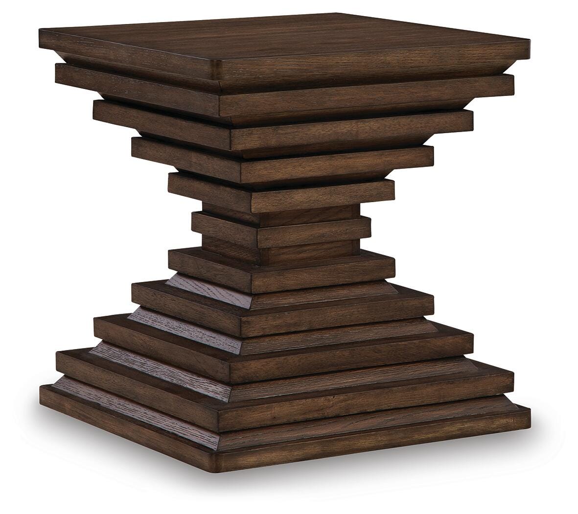 Hannodream End Table - Dark Brown (1)