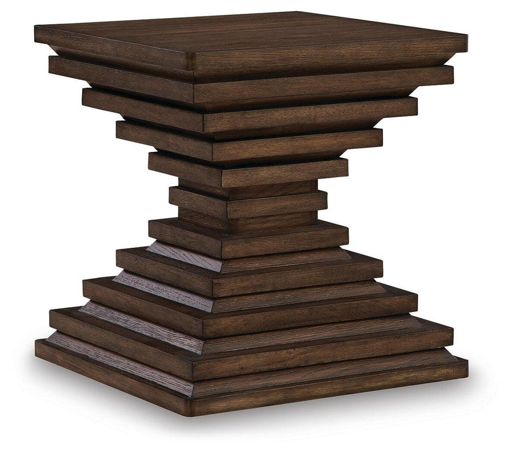 Hannodream End Table - Dark Brown (1)