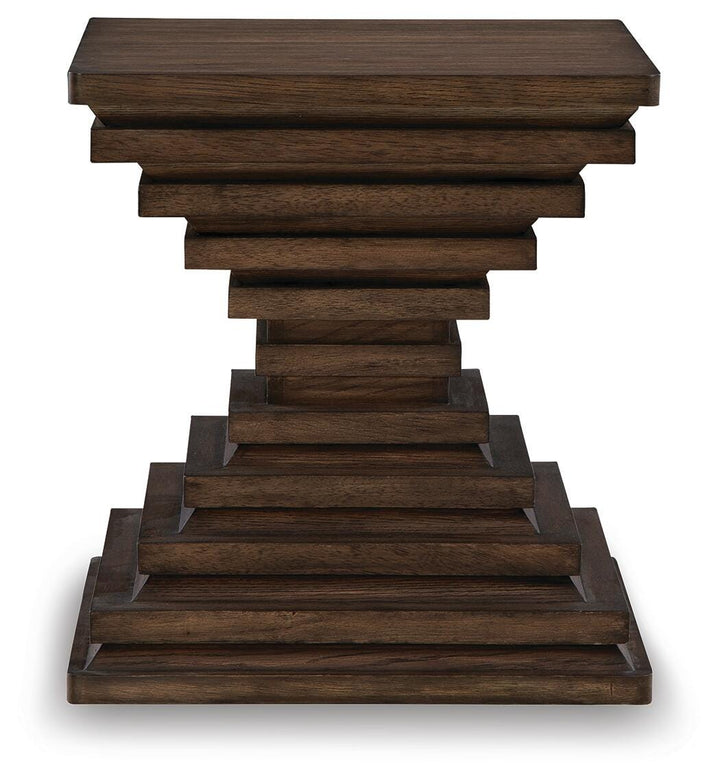 Hannodream End Table - Dark Brown (3)