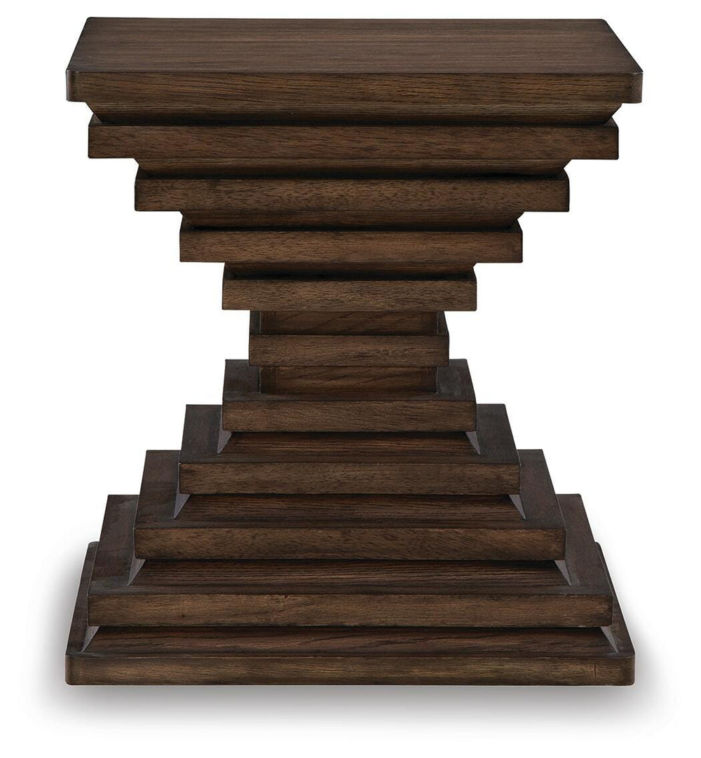 Hannodream End Table - Dark Brown (3)