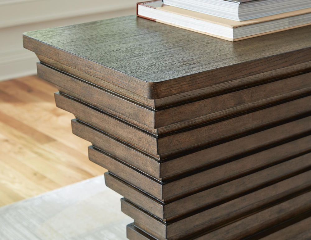 Hannodream Sofa Table - Dark Brown (6)