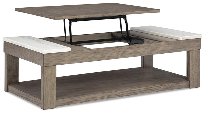 Loyaska Lift-Top Coffee Table - Dark Brown (3)