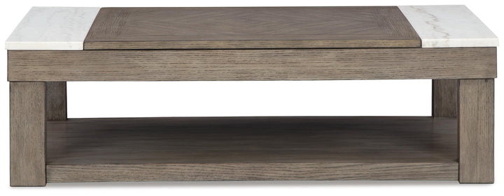 Loyaska Lift-Top Coffee Table - Dark Brown (4)
