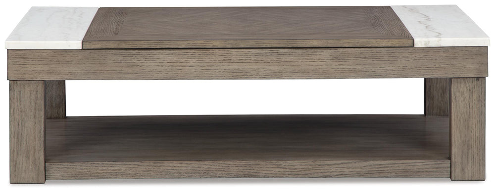 Loyaska Lift-Top Coffee Table - Dark Brown (4)