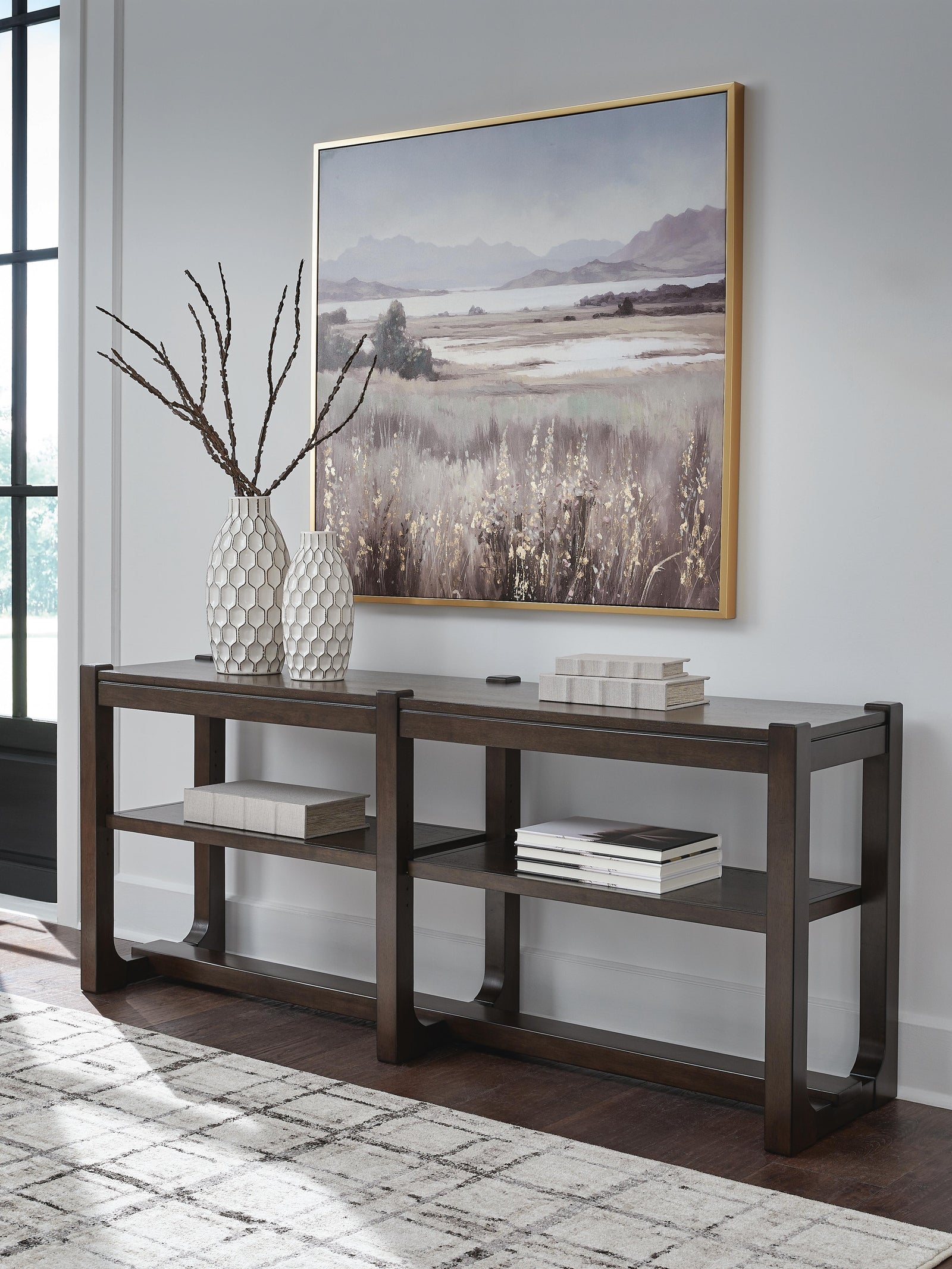 Breckington Sofa Table - Dark Brown (2)