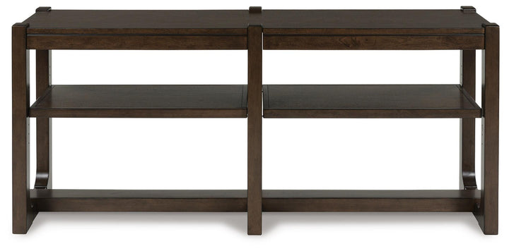 Breckington Sofa Table - Dark Brown (3)