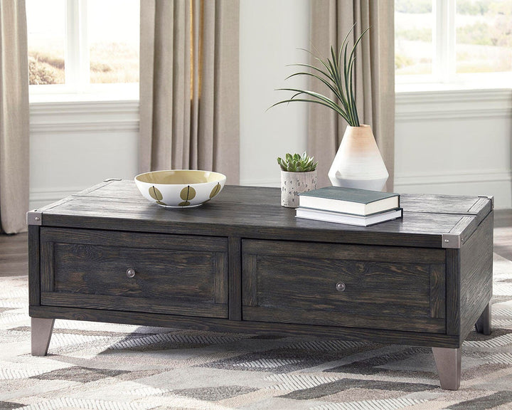 Todoe Coffee Table with Lift Top - Dark Gray (2)