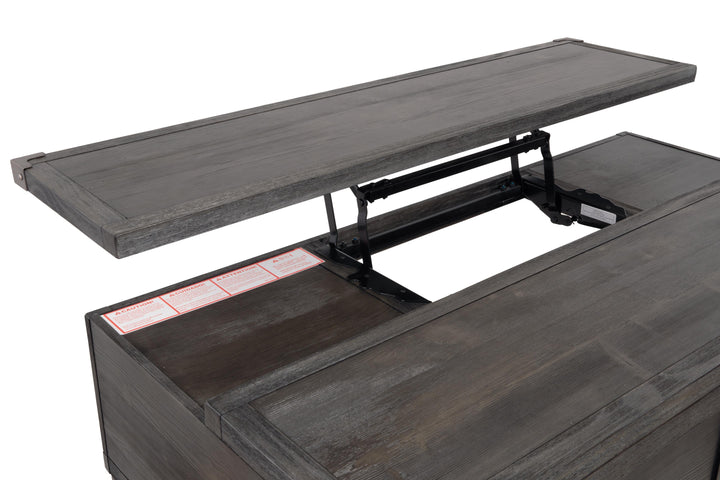 Todoe Coffee Table with Lift Top - Dark Gray (14)