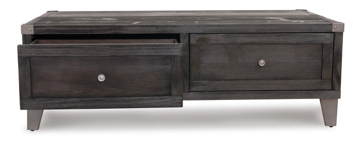 Todoe Coffee Table with Lift Top - Dark Gray (11)