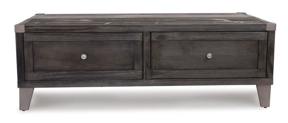 Todoe Coffee Table with Lift Top - Dark Gray (9)