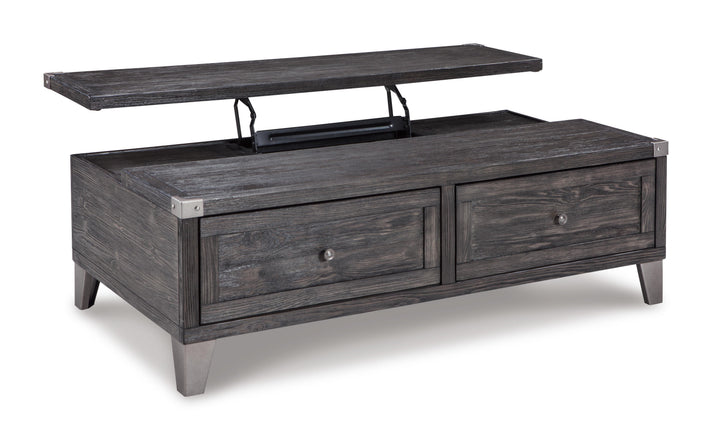 Todoe Coffee Table with Lift Top - Dark Gray (5)
