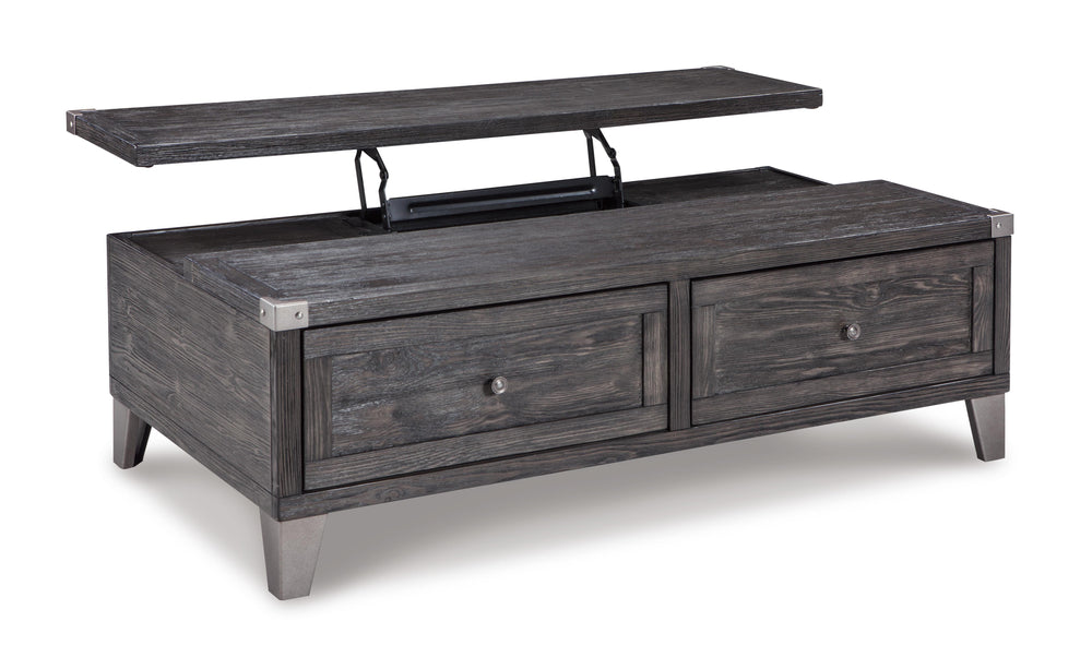 Todoe Coffee Table with Lift Top - Dark Gray (5)