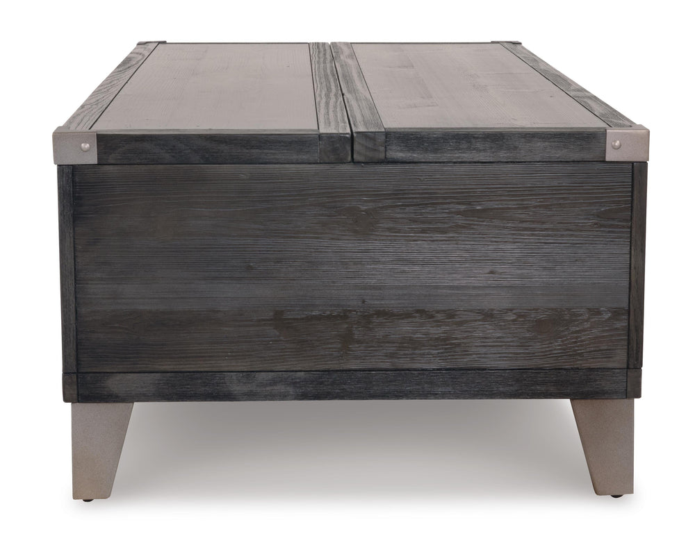Todoe Coffee Table with Lift Top - Dark Gray (12)