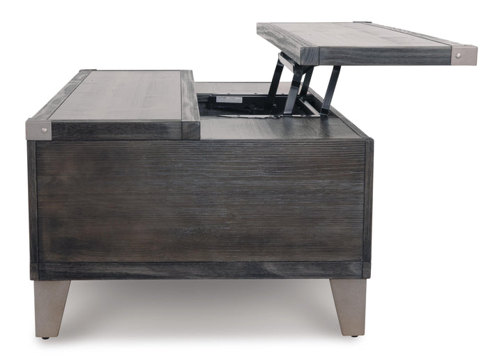 Todoe Coffee Table with Lift Top - Dark Gray (13)
