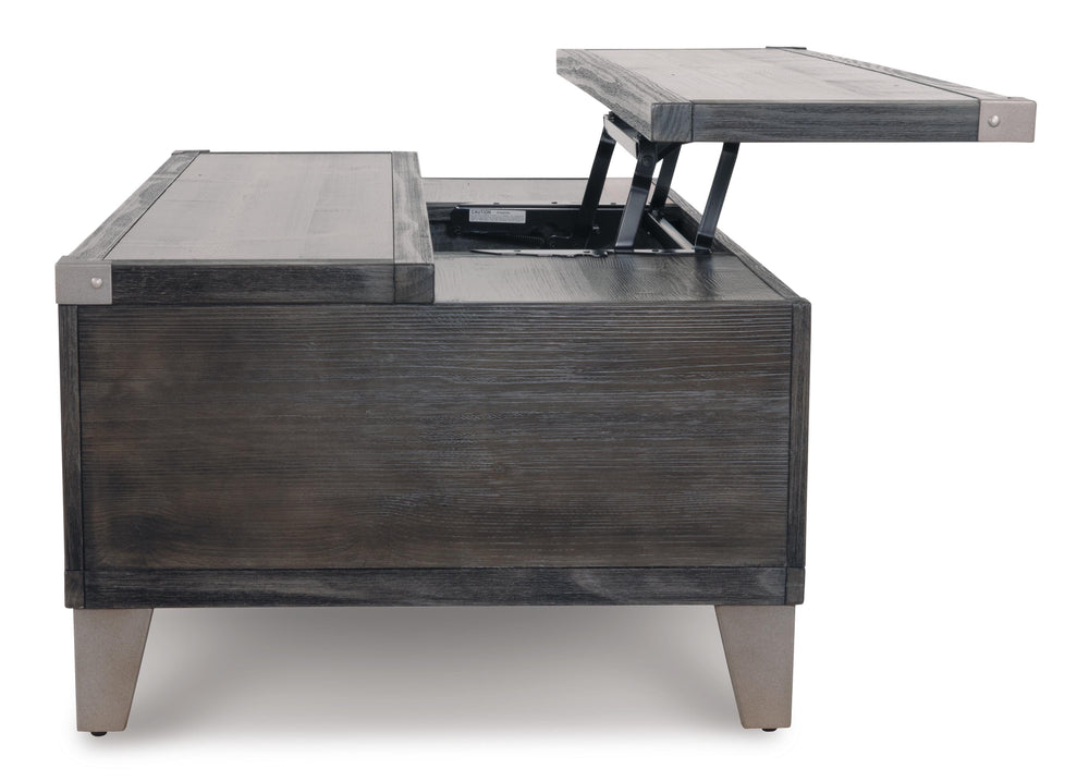 Todoe Coffee Table with Lift Top - Dark Gray (13)