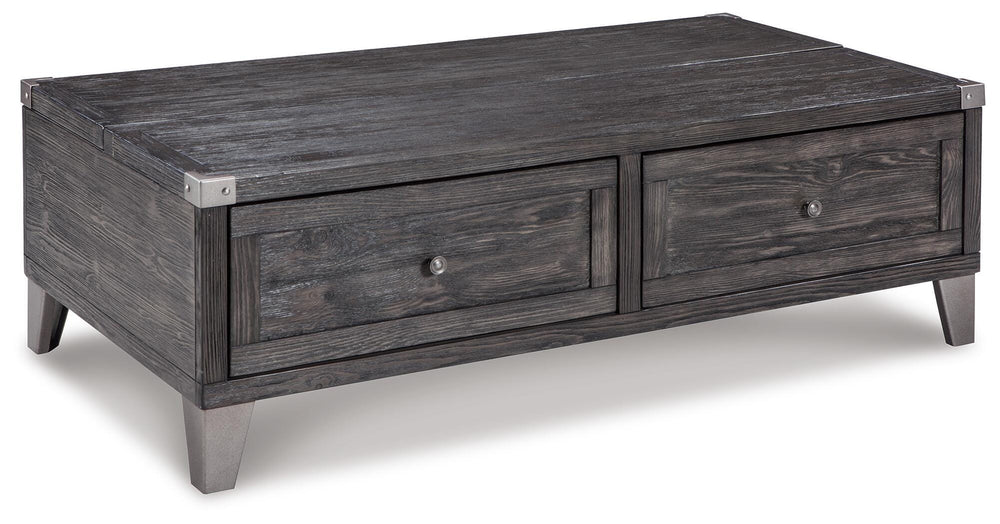 Todoe Coffee Table with Lift Top - Dark Gray (1)