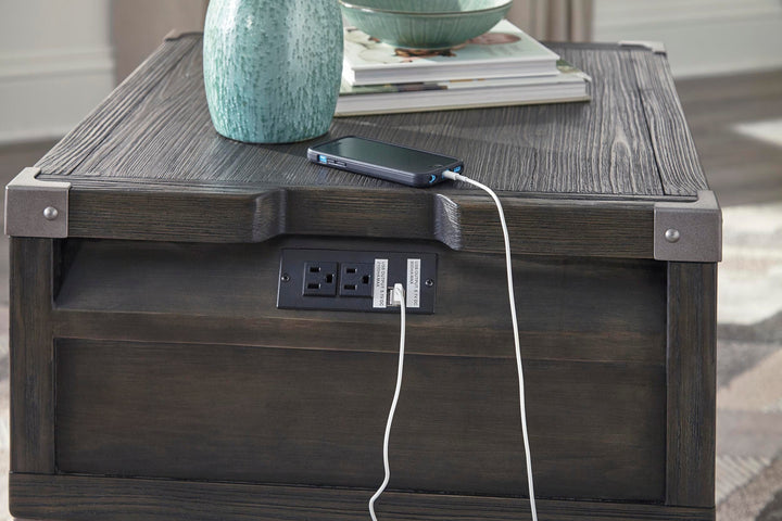 Todoe Coffee Table and End Table - Dark Gray (14)