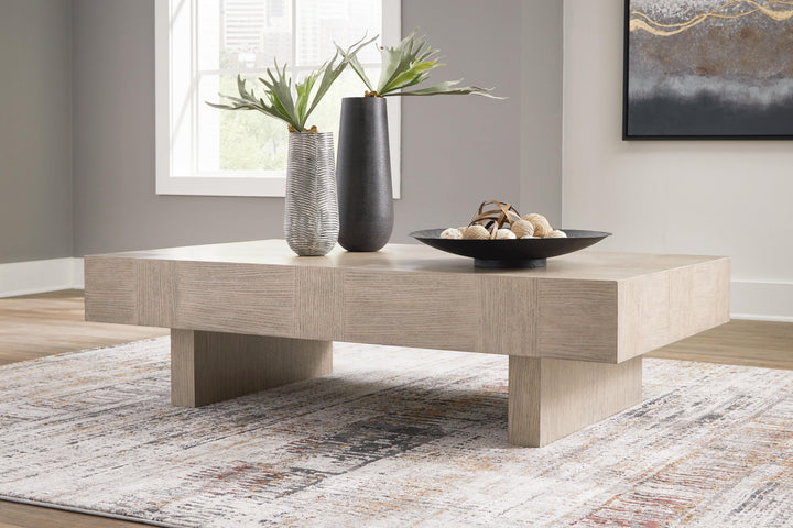 Jorlaina Coffee Table - Light Brown (2)