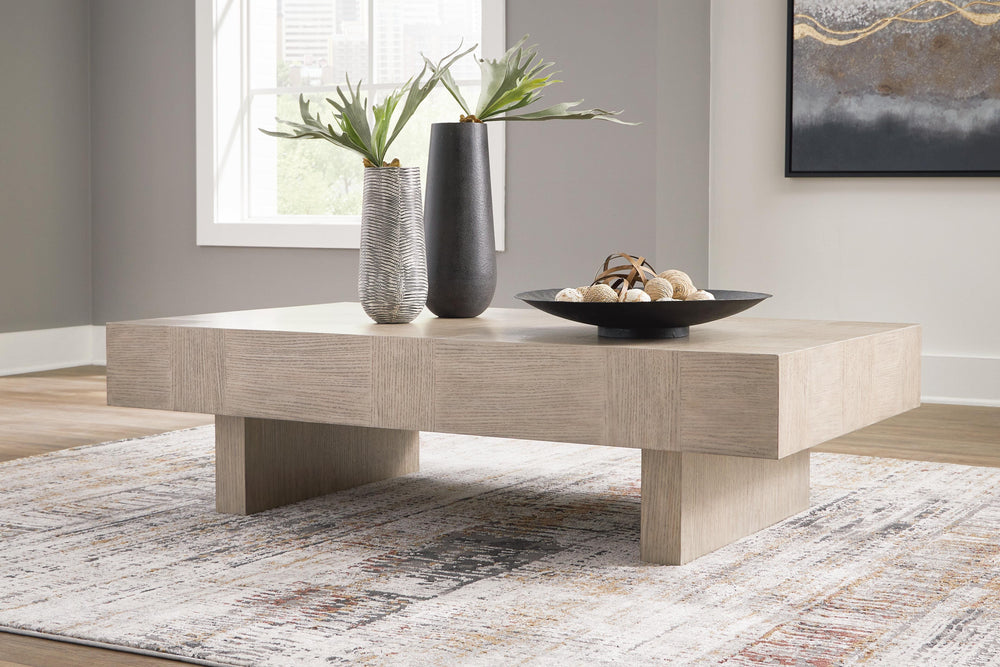 Jorlaina Coffee Table - Light Brown (2)