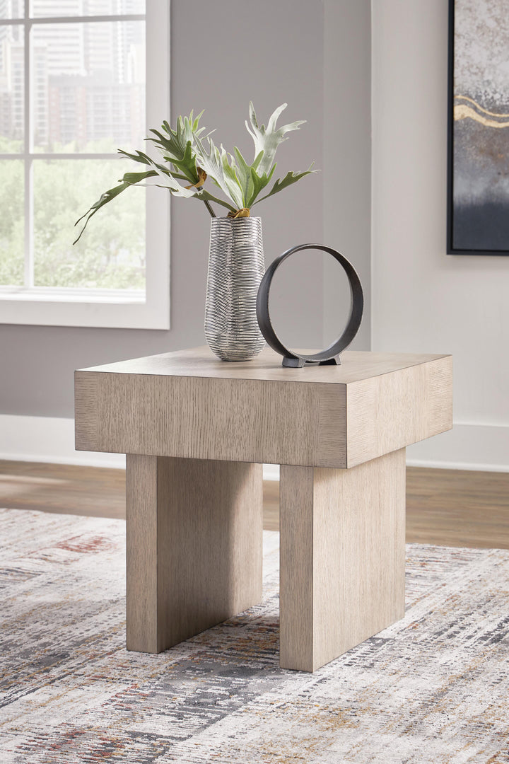 Jorlaina End Table - Light Brown (2)