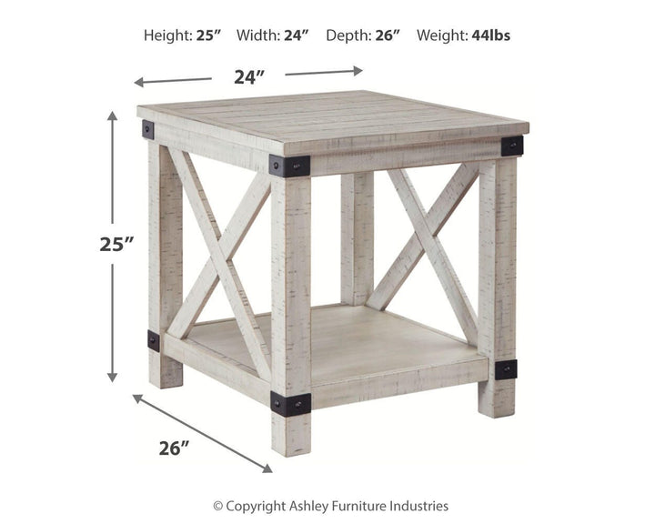 Carynhurst End Table - Beige (4)