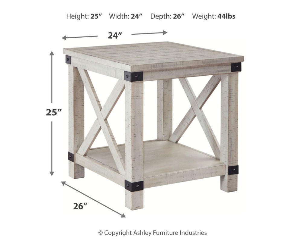 Carynhurst End Table - Beige (4)