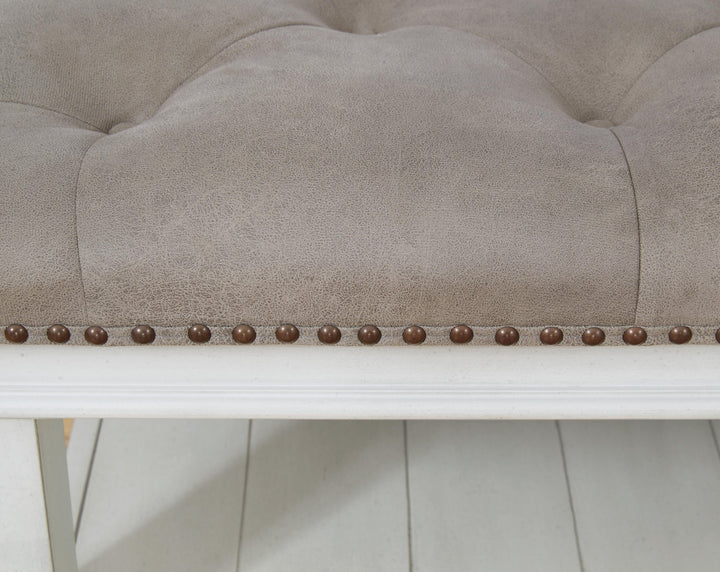 Kanwyn Upholstered Ottoman Coffee Table - White (5)