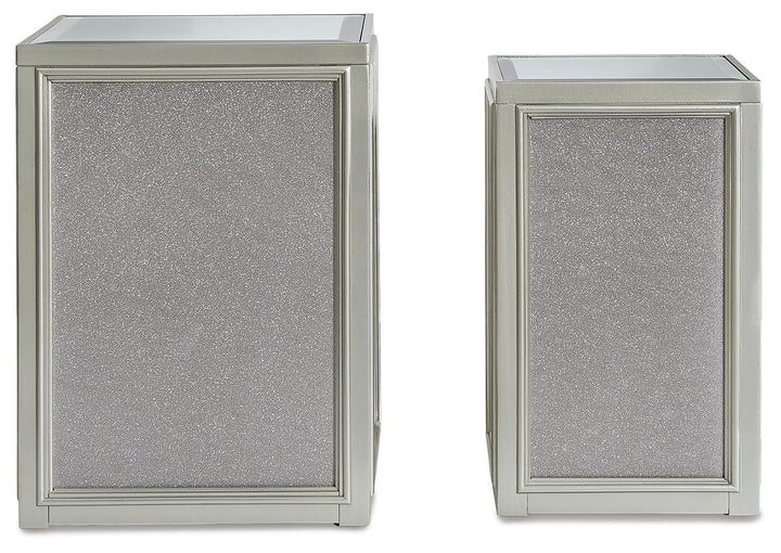 Traleena Nesting End Table (Set of 2) - Pearl Silver (4)