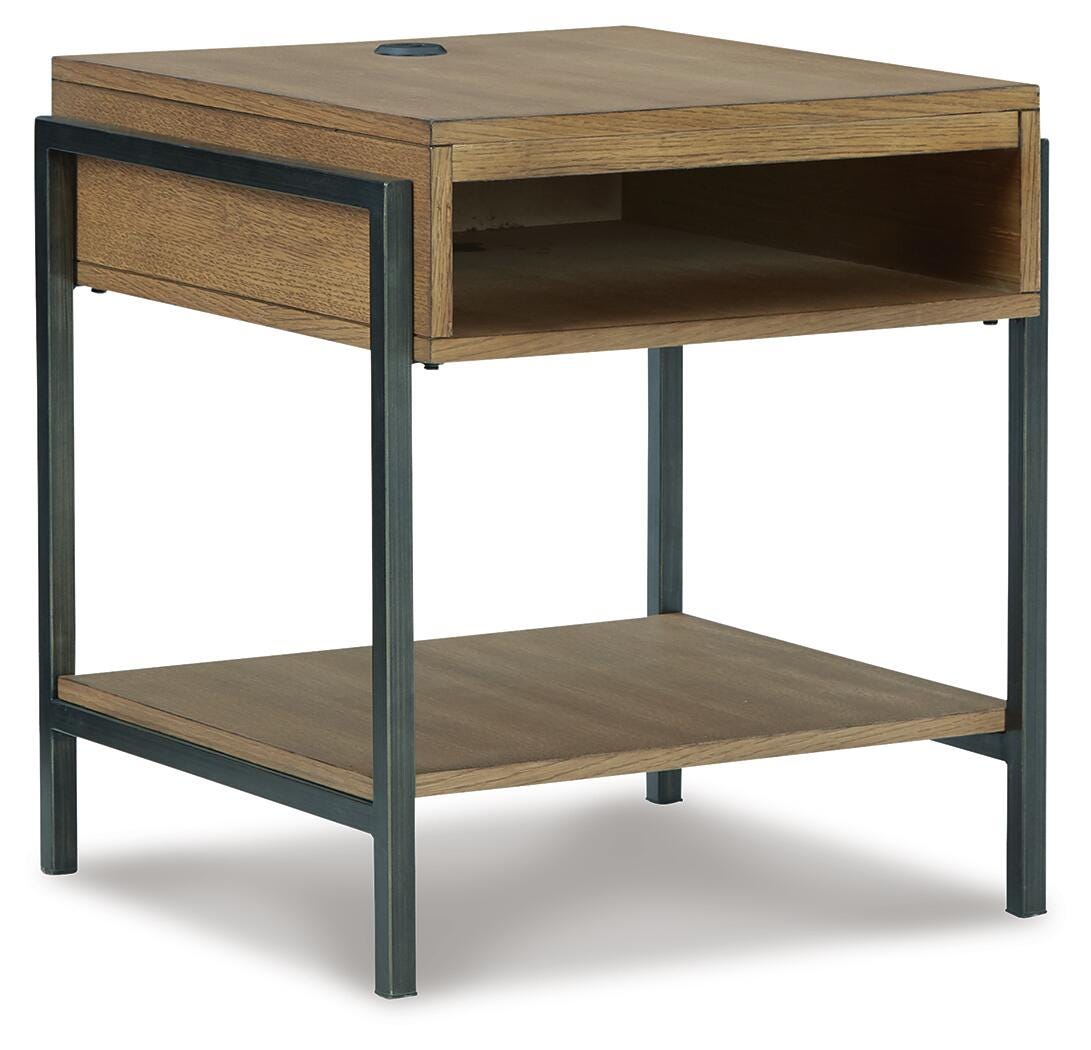 Fridley End Table - Dark Brown (1)