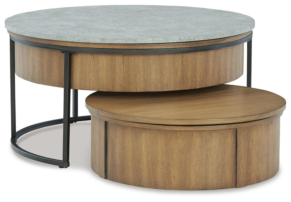 Fridley Nesting Coffee Table (Set of 2) - Dark Gray (1)