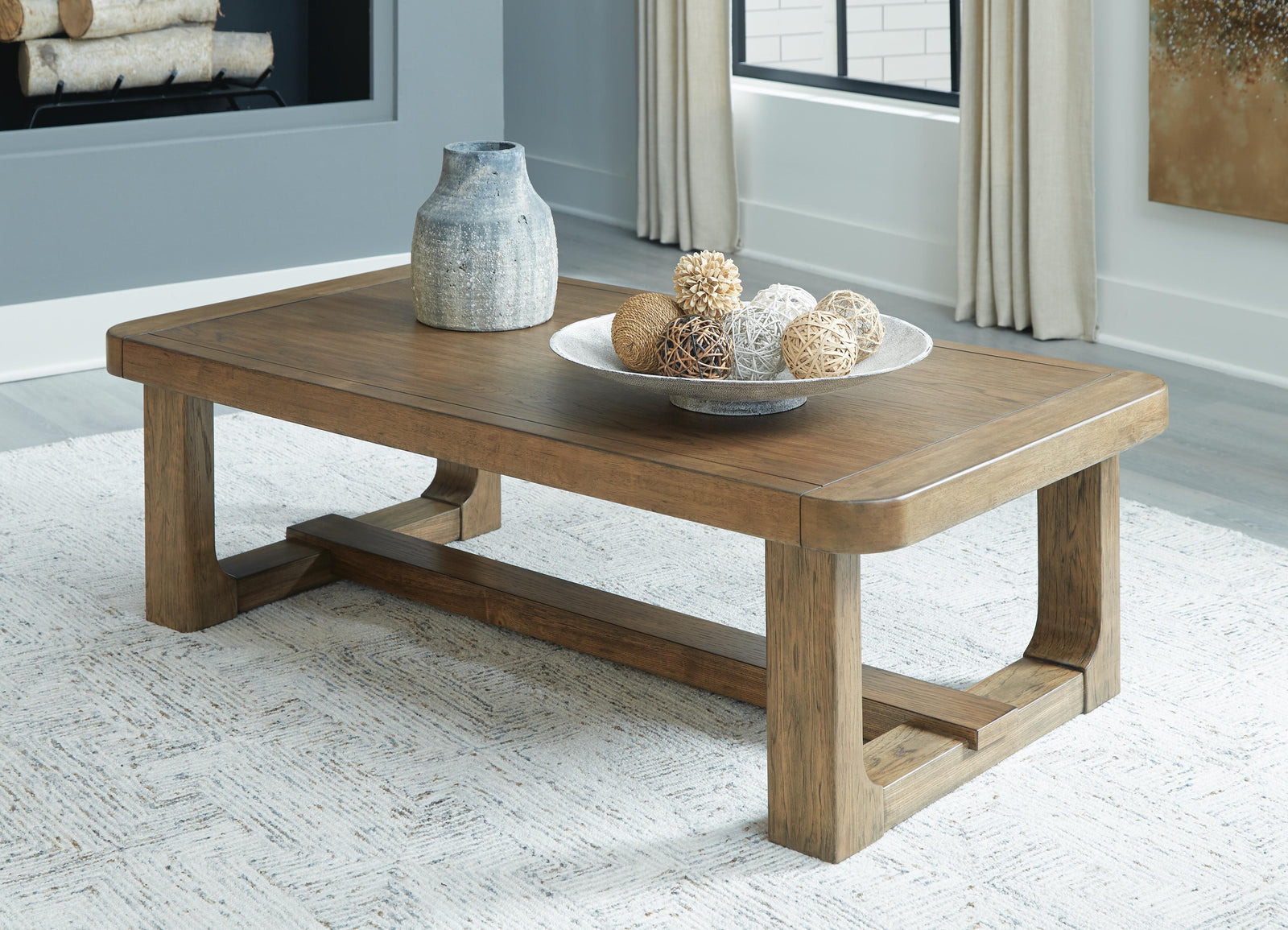 Cabalynn Coffee Table - Light Brown (2)