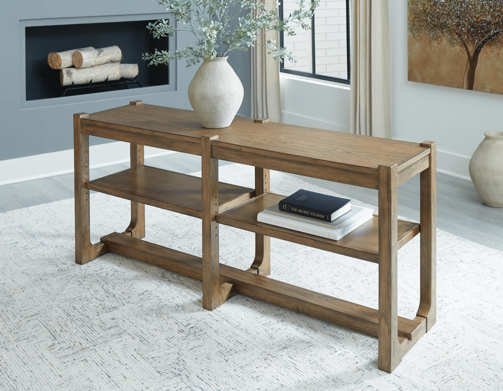 Cabalynn Sofa Table - Light Brown (2)