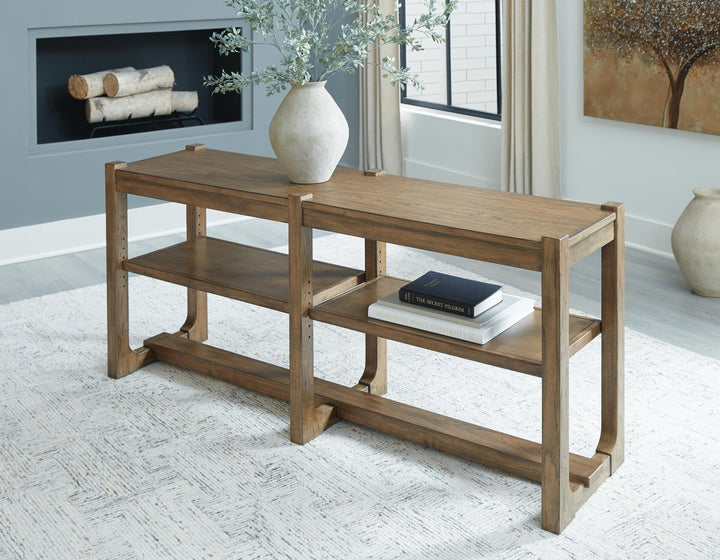 Cabalynn Sofa Table - Light Brown (2)