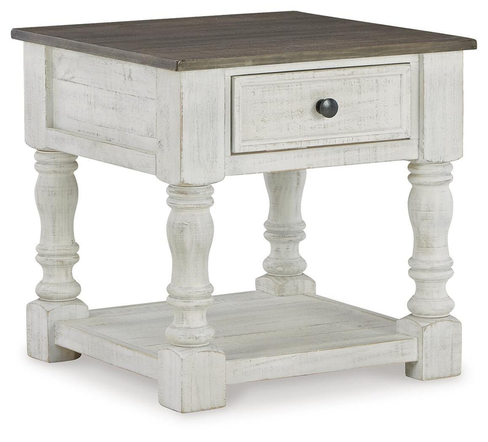 Havalance End Table - White (1)