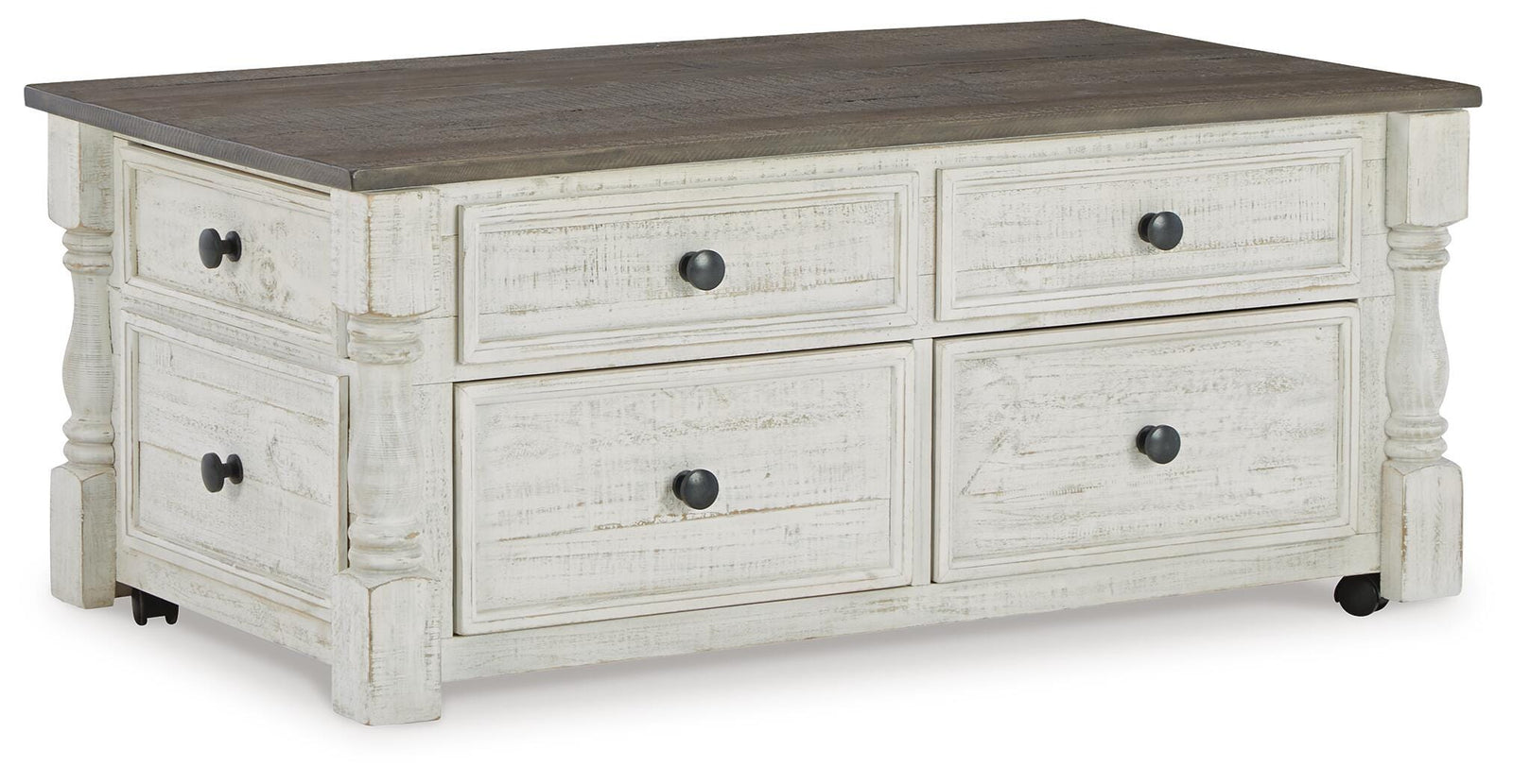 Havalance Lift-Top Coffee Table - White (1)