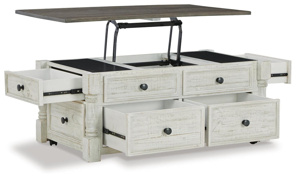 Havalance Lift-Top Coffee Table - White (3)