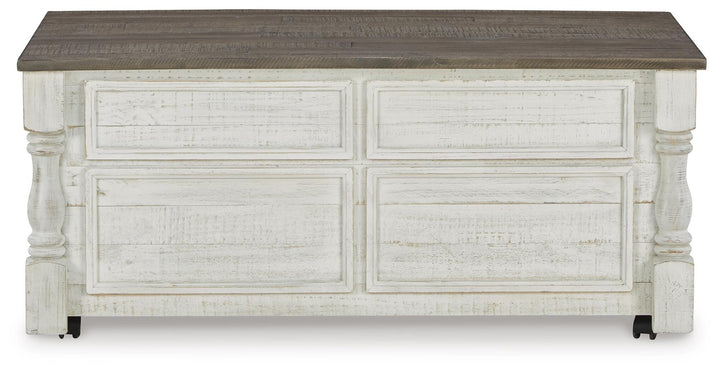 Havalance Lift-Top Coffee Table - White (6)