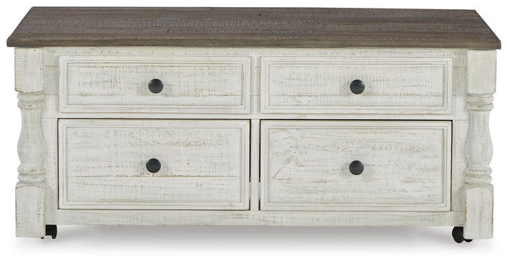Havalance Lift-Top Coffee Table - White (4)