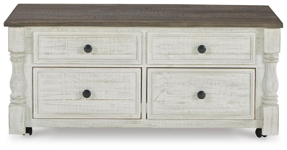 Havalance Lift-Top Coffee Table - White (4)