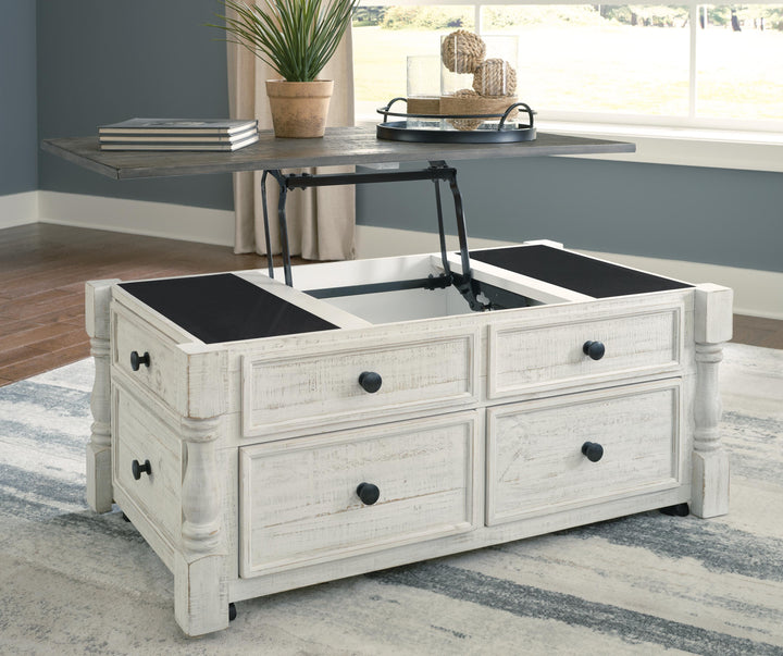 Havalance Lift-Top Coffee Table - White (8)